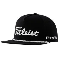 Titleist Tour Rope Flat Bill Legacy Collection Golf Cap 2021 -Golf Clubs SHOP ann2062 black white 1 09423.1619683390